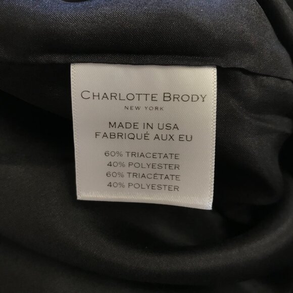 Charlotte Brody Bell Flare Sleeve Blouse Shirt Top Womens Small Black Crew Neck - Picture 6 of 10